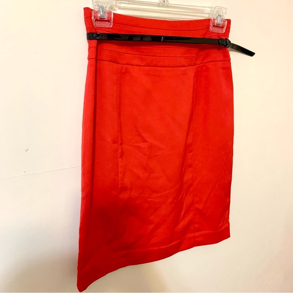 H&M Belted Skirt - Red - Size 6 - Picture 4 of 10